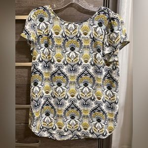 Loft Outlet Blouse with Flutter Sleeves (EUC)